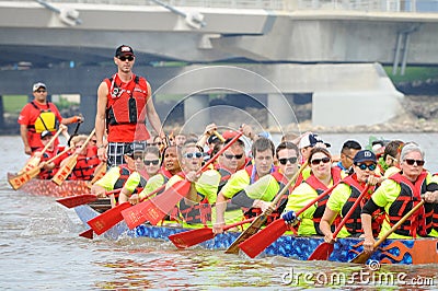 Dragon boat race Editorial Stock Photo